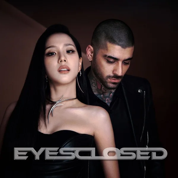 Обложка трека JISOO - EYES CLOSED, Джису из BLACKPINK и Зейн  (2025)